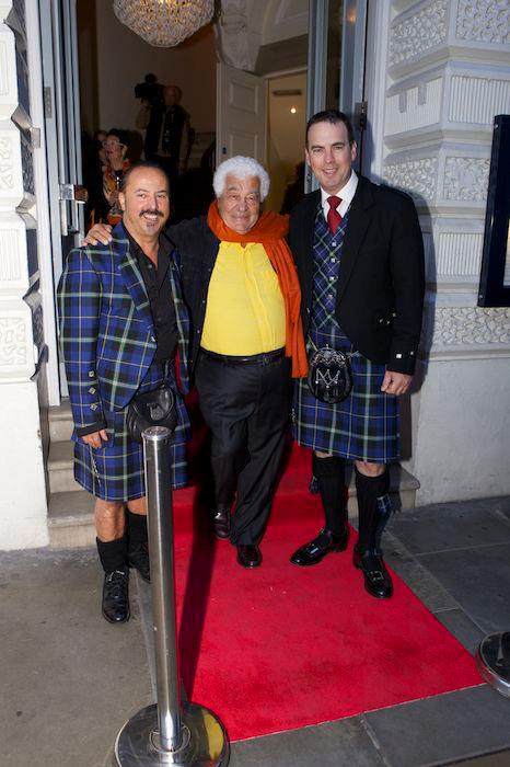 Mike Lemetti with Antonio Carluccio and Logan Smith of Horwood & Shaw at the launch of Carluccio's book A Recipe For Life on Sepember 25th 2012