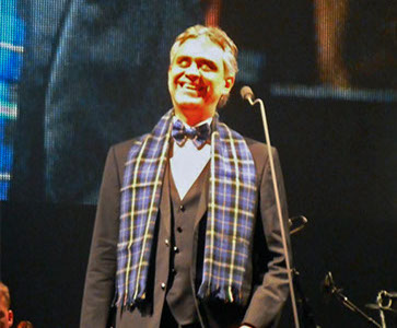 Michael and Paolo Nutini wearing Italian National Tartan at Dressed to Kilt in New York